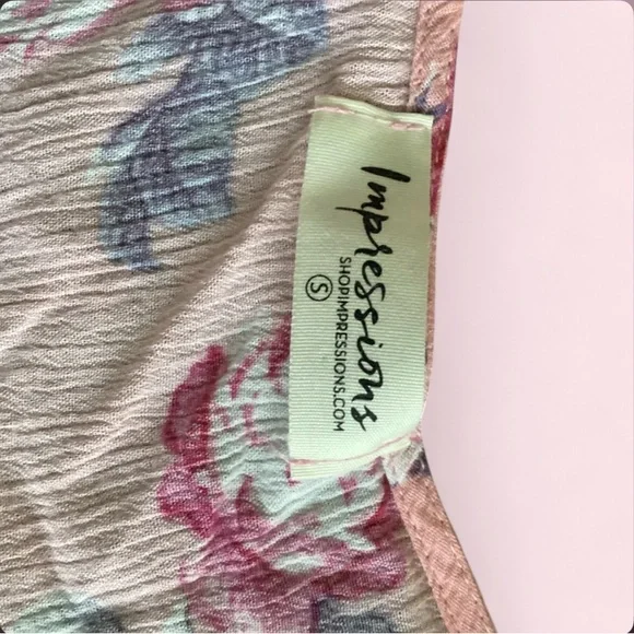 Impressions Pink, Mint & Blue Floral Sundress - Picture 2 of 5